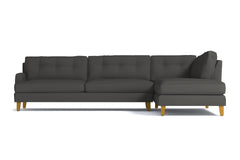 Virgil 2pc Sectional Sofa :: Leg Finish: Natural / Configuration: RAF - Chaise on the Right