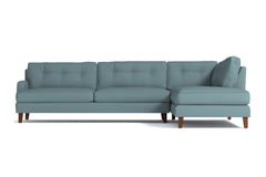 Virgil 2pc Sectional Sofa :: Leg Finish: Pecan / Configuration: RAF - Chaise on the Right