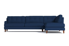 Virgil 2pc Sectional Sofa :: Leg Finish: Pecan / Configuration: RAF - Chaise on the Right