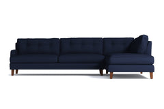 Virgil 2pc Sectional Sofa :: Leg Finish: Pecan / Configuration: RAF - Chaise on the Right