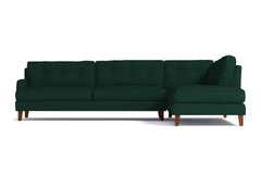 Virgil 2pc Sectional Sofa :: Leg Finish: Pecan / Configuration: RAF - Chaise on the Right