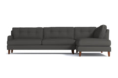 Virgil 2pc Sectional Sofa :: Leg Finish: Pecan / Configuration: RAF - Chaise on the Right