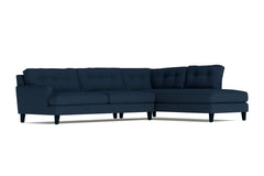 Virgil 2pc Sectional Sofa :: Leg Finish: Espresso / Configuration: RAF - Chaise on the Right