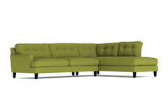 Virgil 2pc Sectional Sofa :: Leg Finish: Espresso / Configuration: RAF - Chaise on the Right