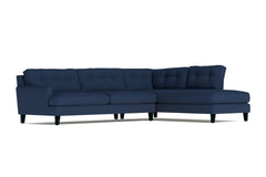 Virgil 2pc Sectional Sofa :: Leg Finish: Espresso / Configuration: RAF - Chaise on the Right