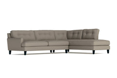 Virgil 2pc Sectional Sofa :: Leg Finish: Espresso / Configuration: RAF - Chaise on the Right