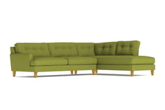 Virgil 2pc Sectional Sofa :: Leg Finish: Natural / Configuration: RAF - Chaise on the Right