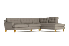 Virgil 2pc Sectional Sofa :: Leg Finish: Natural / Configuration: RAF - Chaise on the Right