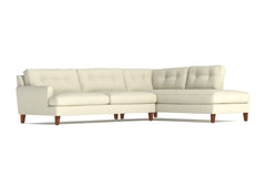 Virgil 2pc Sectional Sofa :: Leg Finish: Pecan / Configuration: RAF - Chaise on the Right