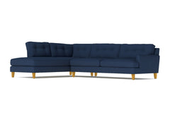 Virgil 2pc Sectional Sofa :: Leg Finish: Natural / Configuration: LAF - Chaise on the Left