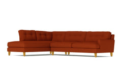 Virgil 2pc Sectional Sofa :: Leg Finish: Natural / Configuration: LAF - Chaise on the Left