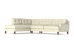 Virgil 2pc Sectional Sofa :: Leg Finish: Pecan / Configuration: LAF - Chaise on the Left