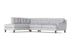 Virgil 2pc Sectional Sofa :: Leg Finish: Pecan / Configuration: LAF - Chaise on the Left