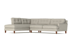 Virgil 2pc Sectional Sofa :: Leg Finish: Pecan / Configuration: LAF - Chaise on the Left