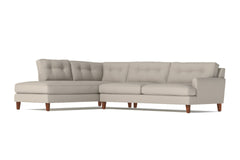 Virgil 2pc Sectional Sofa :: Leg Finish: Pecan / Configuration: LAF - Chaise on the Left