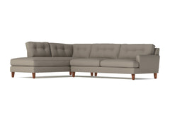Virgil 2pc Sectional Sofa :: Leg Finish: Pecan / Configuration: LAF - Chaise on the Left