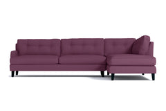 Virgil 2pc Sectional Sofa :: Leg Finish: Espresso / Configuration: RAF - Chaise on the Right
