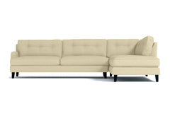 Virgil 2pc Sectional Sofa :: Leg Finish: Espresso / Configuration: RAF - Chaise on the Right