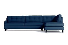 Virgil 2pc Sectional Sofa :: Leg Finish: Espresso / Configuration: RAF - Chaise on the Right