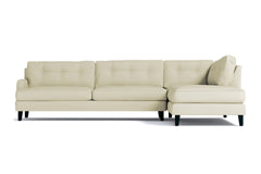 Virgil 2pc Sectional Sofa :: Leg Finish: Espresso / Configuration: RAF - Chaise on the Right
