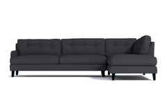 Virgil 2pc Sectional Sofa :: Leg Finish: Espresso / Configuration: RAF - Chaise on the Right