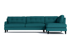 Virgil 2pc Sectional Sofa :: Leg Finish: Espresso / Configuration: RAF - Chaise on the Right