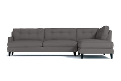Virgil 2pc Sectional Sofa :: Leg Finish: Espresso / Configuration: RAF - Chaise on the Right