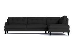 Virgil 2pc Sectional Sofa :: Leg Finish: Espresso / Configuration: RAF - Chaise on the Right
