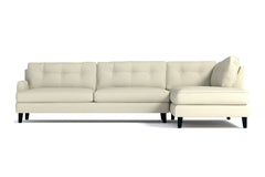 Virgil 2pc Sectional Sofa :: Leg Finish: Espresso / Configuration: RAF - Chaise on the Right