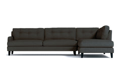 Virgil 2pc Sectional Sofa :: Leg Finish: Espresso / Configuration: RAF - Chaise on the Right