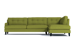 Virgil 2pc Sectional Sofa :: Leg Finish: Espresso / Configuration: RAF - Chaise on the Right