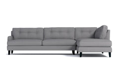 Virgil 2pc Sectional Sofa :: Leg Finish: Espresso / Configuration: RAF - Chaise on the Right
