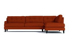 Virgil 2pc Sectional Sofa :: Leg Finish: Espresso / Configuration: RAF - Chaise on the Right