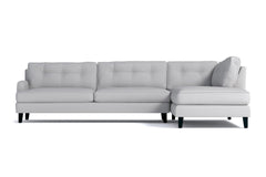 Virgil 2pc Sectional Sofa :: Leg Finish: Espresso / Configuration: RAF - Chaise on the Right