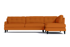 Virgil 2pc Sectional Sofa :: Leg Finish: Espresso / Configuration: RAF - Chaise on the Right
