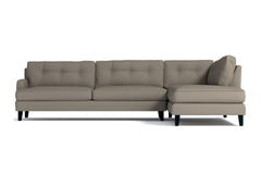 Virgil 2pc Sectional Sofa :: Leg Finish: Espresso / Configuration: RAF - Chaise on the Right