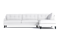 Virgil 2pc Sectional Sofa :: Leg Finish: Espresso / Configuration: RAF - Chaise on the Right