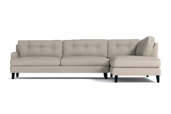 Virgil 2pc Sectional Sofa :: Leg Finish: Espresso / Configuration: RAF - Chaise on the Right
