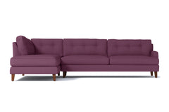 Virgil 2pc Sectional Sofa :: Leg Finish: Pecan / Configuration: LAF - Chaise on the Left