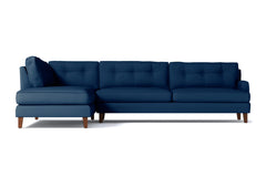 Virgil 2pc Sectional Sofa :: Leg Finish: Pecan / Configuration: LAF - Chaise on the Left