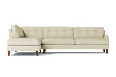 Virgil 2pc Sectional Sofa :: Leg Finish: Pecan / Configuration: LAF - Chaise on the Left