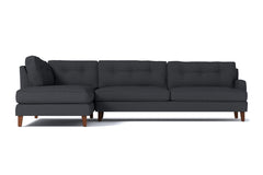 Virgil 2pc Sectional Sofa :: Leg Finish: Pecan / Configuration: LAF - Chaise on the Left
