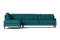 Virgil 2pc Sectional Sofa :: Leg Finish: Pecan / Configuration: LAF - Chaise on the Left