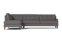 Virgil 2pc Sectional Sofa :: Leg Finish: Pecan / Configuration: LAF - Chaise on the Left