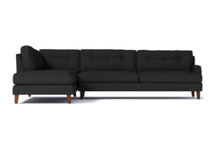 Virgil 2pc Sectional Sofa :: Leg Finish: Pecan / Configuration: LAF - Chaise on the Left