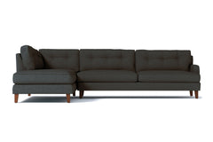 Virgil 2pc Sectional Sofa :: Leg Finish: Pecan / Configuration: LAF - Chaise on the Left