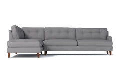 Virgil 2pc Sectional Sofa :: Leg Finish: Pecan / Configuration: LAF - Chaise on the Left
