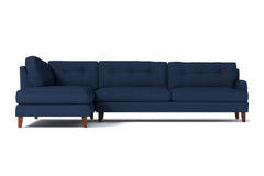 Virgil 2pc Sectional Sofa :: Leg Finish: Pecan / Configuration: LAF - Chaise on the Left