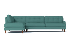 Virgil 2pc Sectional Sofa :: Leg Finish: Pecan / Configuration: LAF - Chaise on the Left