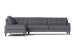 Virgil 2pc Sectional Sofa :: Leg Finish: Pecan / Configuration: LAF - Chaise on the Left